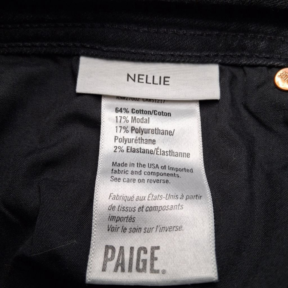PAIGE Nellie High Rise Wide Leg Raw Hem Ankle Jeans - Picture 8 of 12